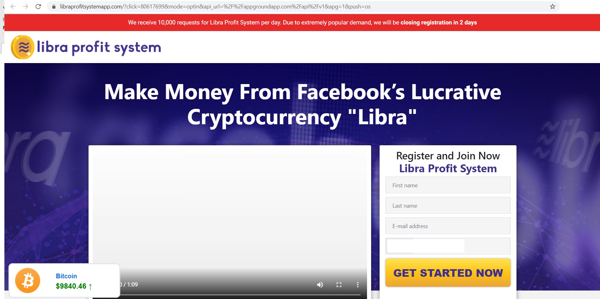 The Libra Profit System's Website