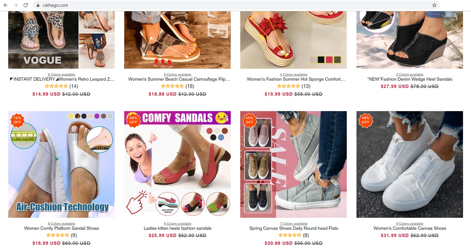 shoe scamming websites