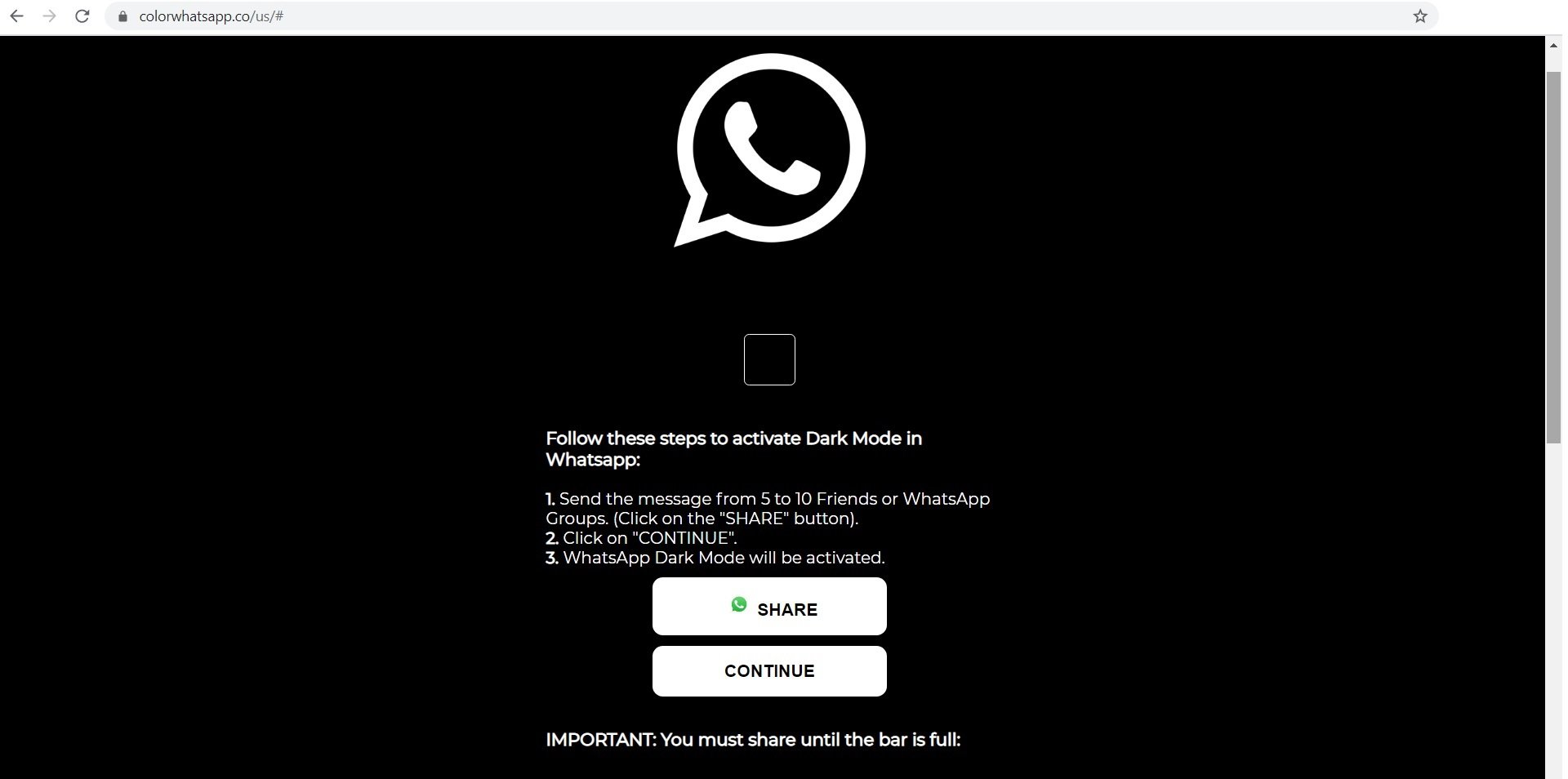 The WhatsApp Switch to Dark Mode Scam