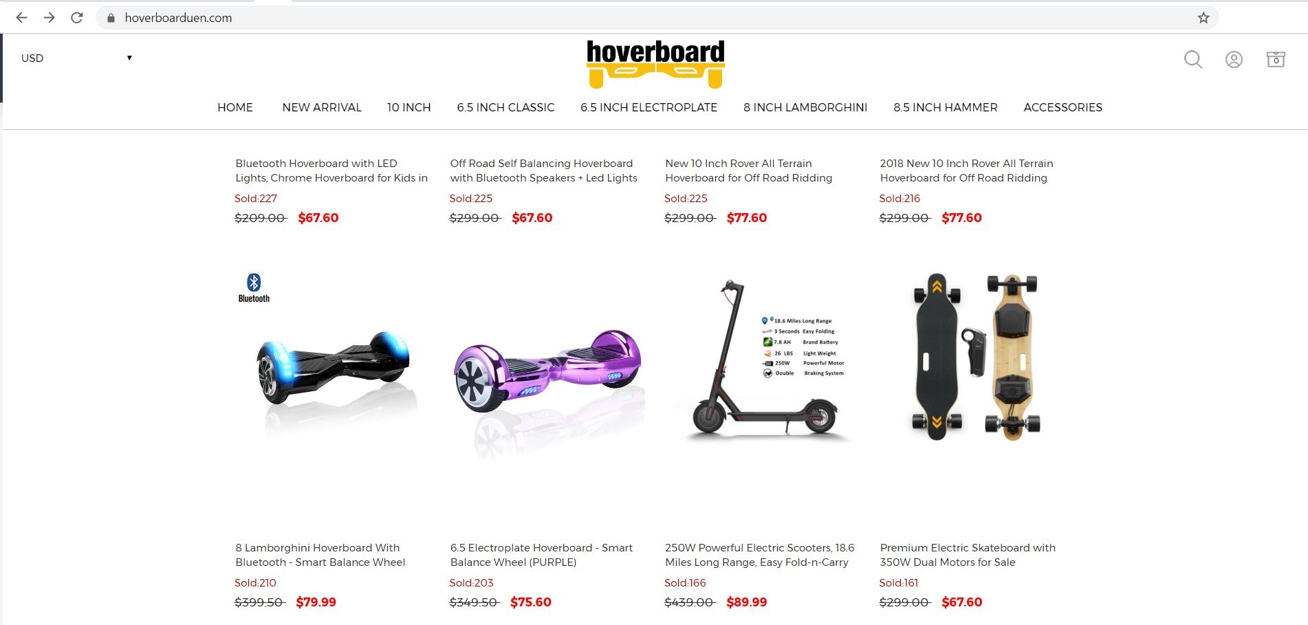 Hoverboarduen located at hoverboarduen.com