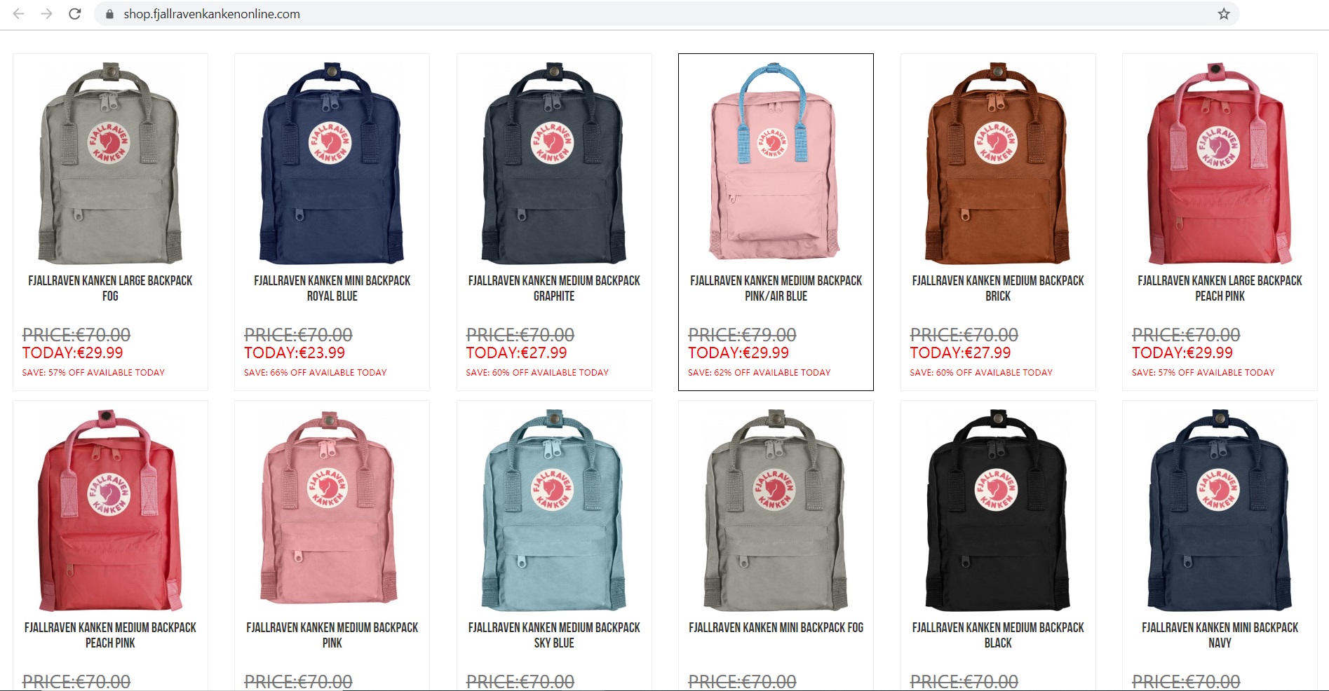 www.fjallravenkankenonline.com or shop.fjallravenkankenonline.com