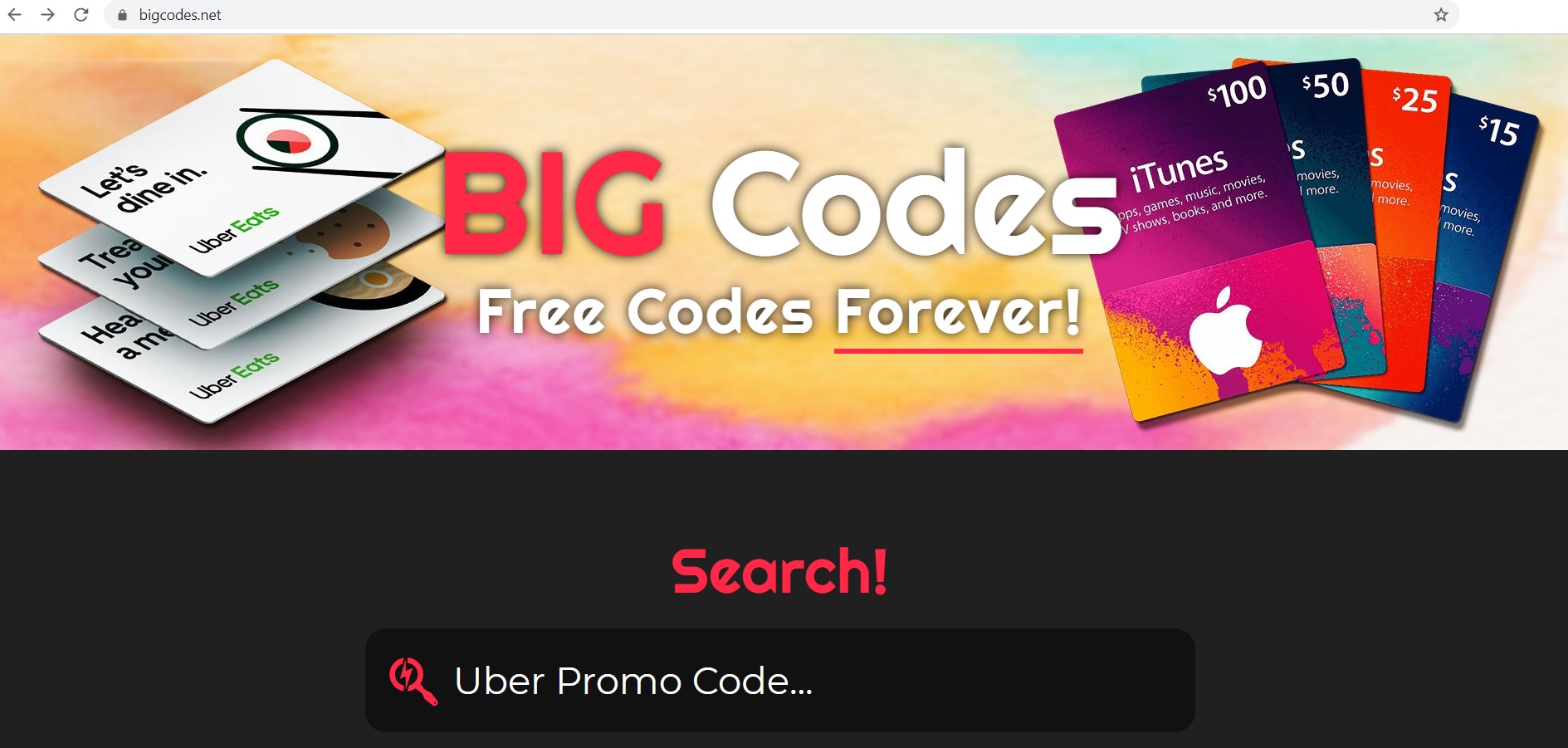 The Big Codes Website