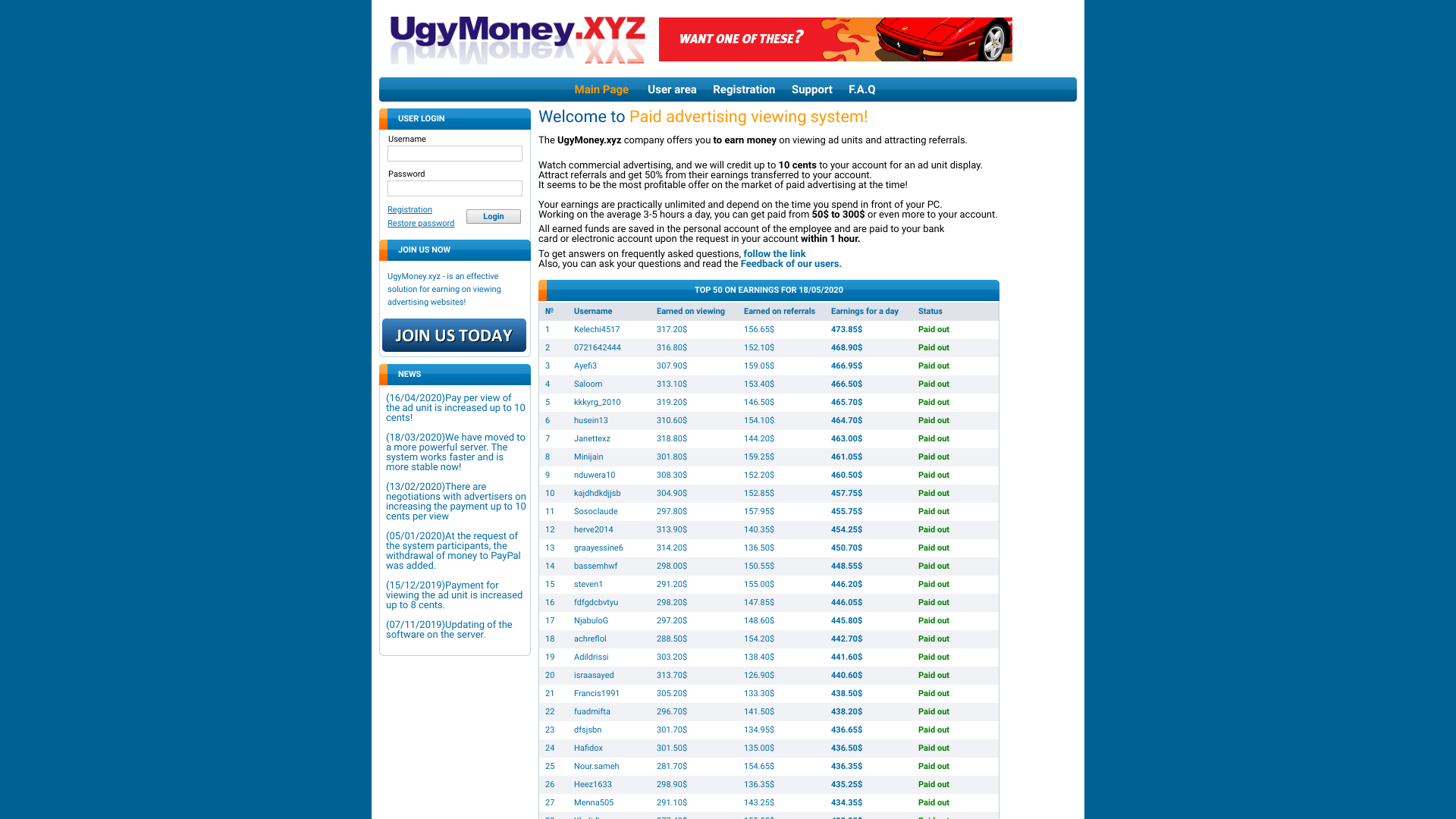 Ugymoney is a Fraudulent Work-From-Home Website