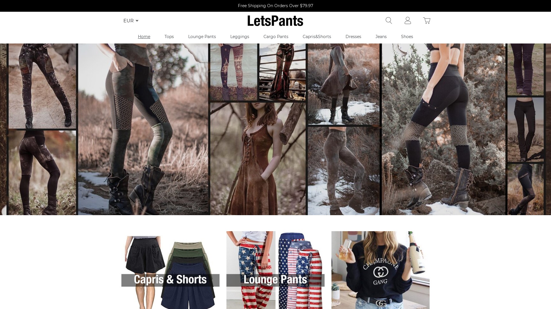 Letspant Store at letspants.com
