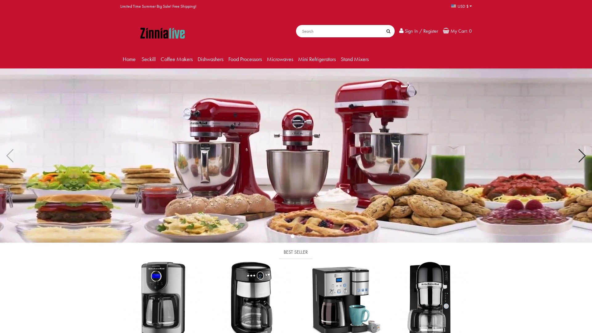 Zinnialive Shop located at www.zinnialive.com