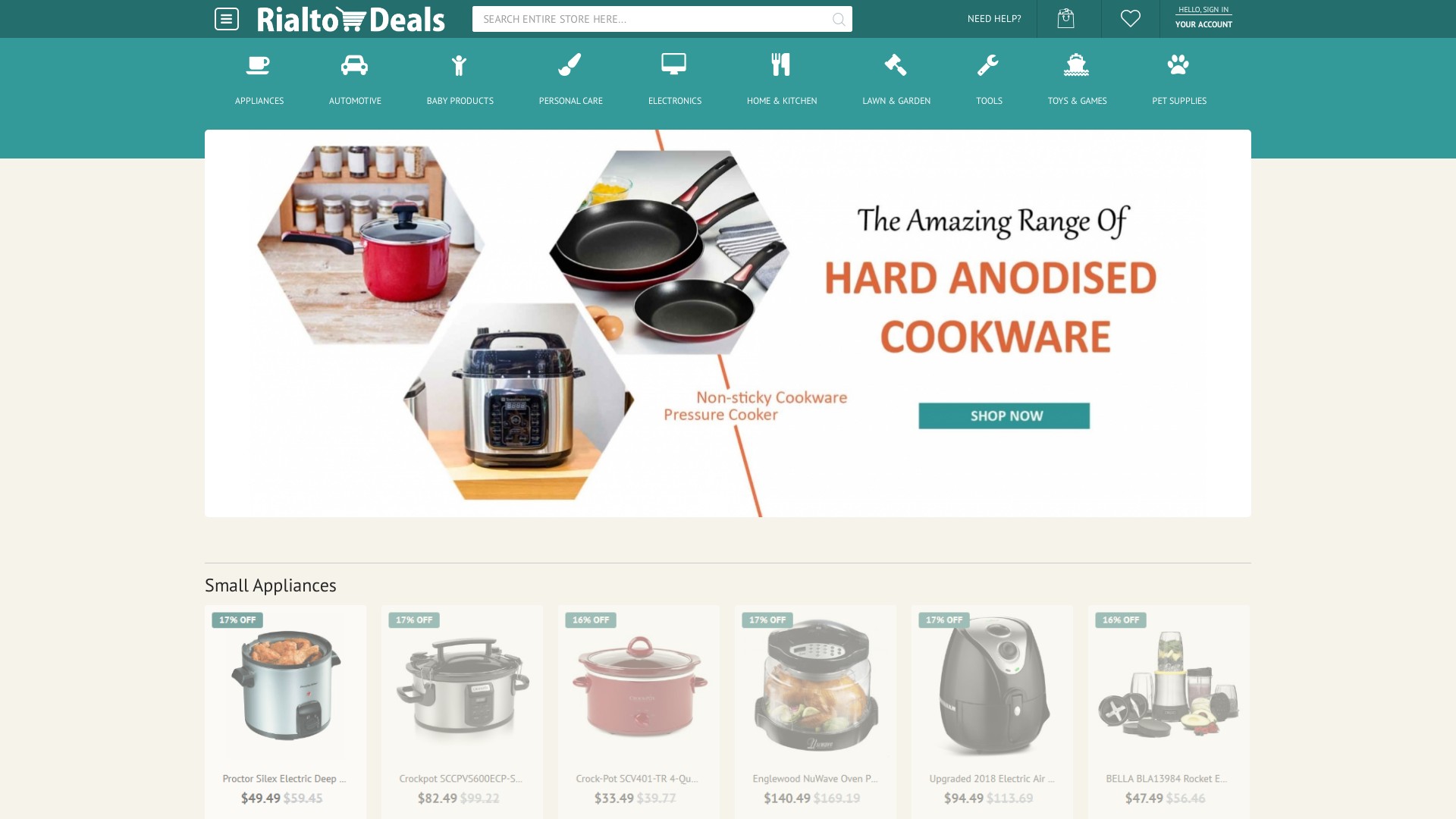 Rialtodeals located at rialtodeals.com