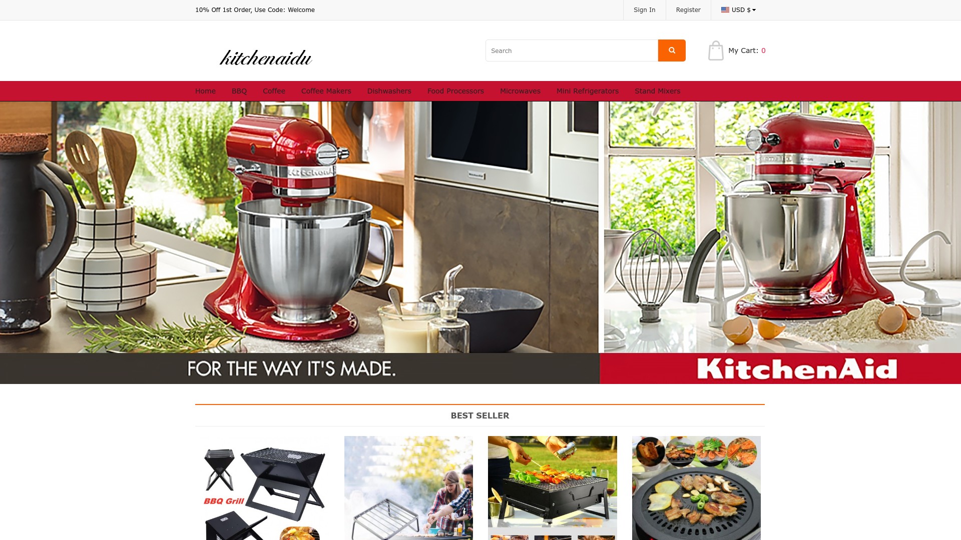 Kitchenaidu.com Scam  Review of the Fake Online Store