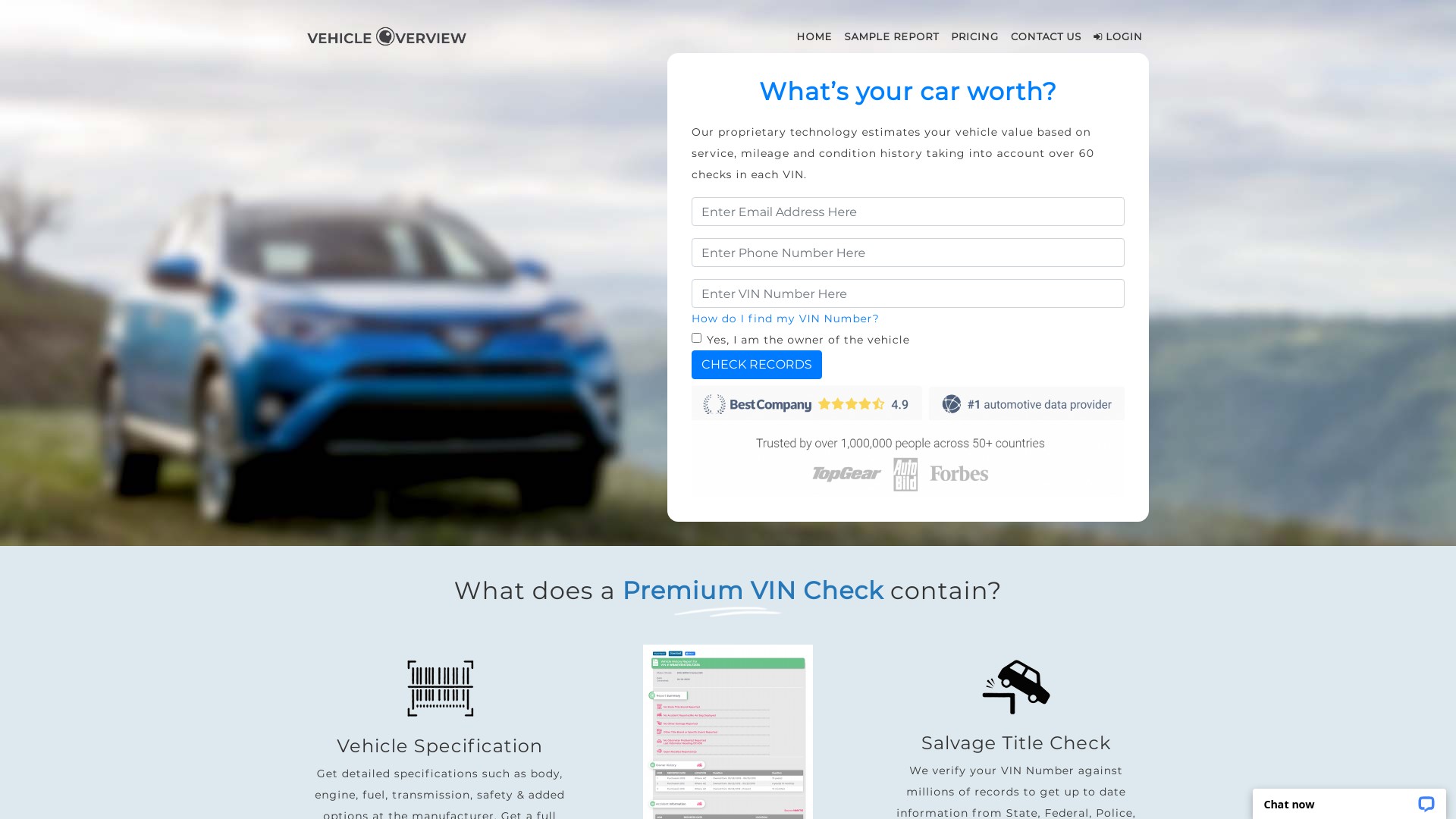 Is vehicleoverview.com a Scam? Vehicle History Report Website Review