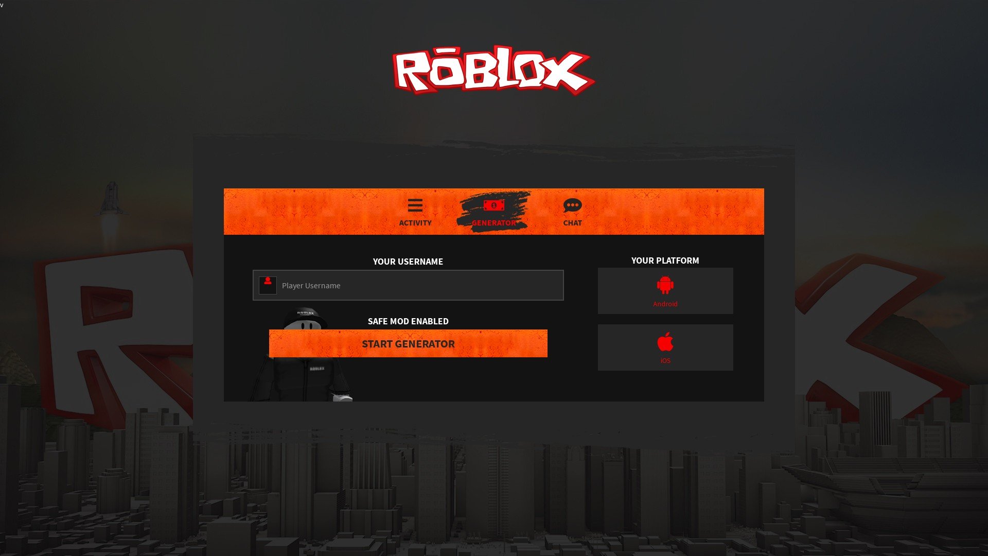 robuxcave.com Scam Free Roblox Robux Generator Online Review
