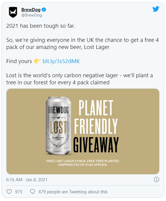 The Brewdog Free Beer Giveaway