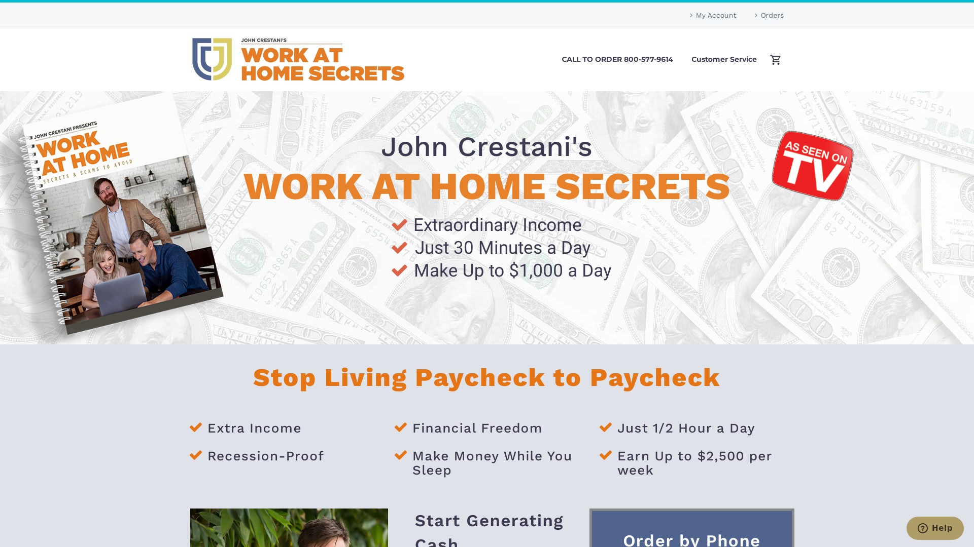 Work at Home Secrets at workathomesecret.com