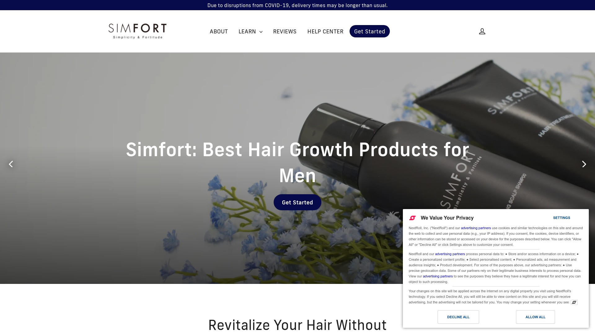 Simfort Shampoo at www.simfort.co