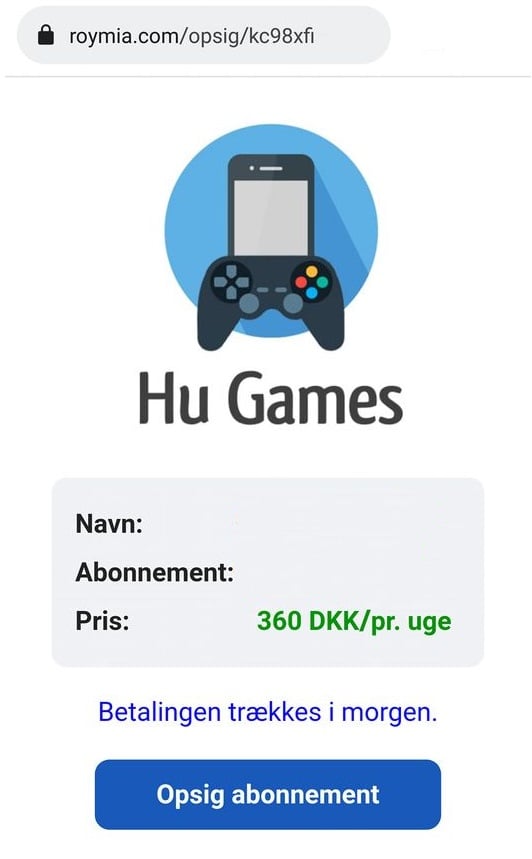 Hu Games Abonnement SMS Scam - roymia .com/opsig/kc98xfi
