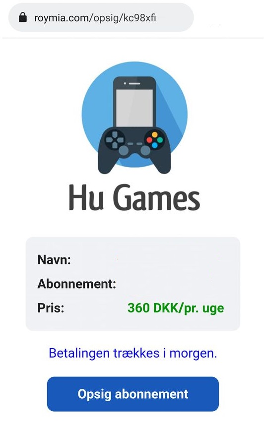 Hu Games Abonnement SMS Scam - roymia .com/opsig/kc98xfi