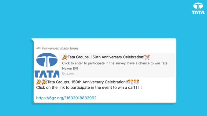 TATA 150th Anniversary Scam