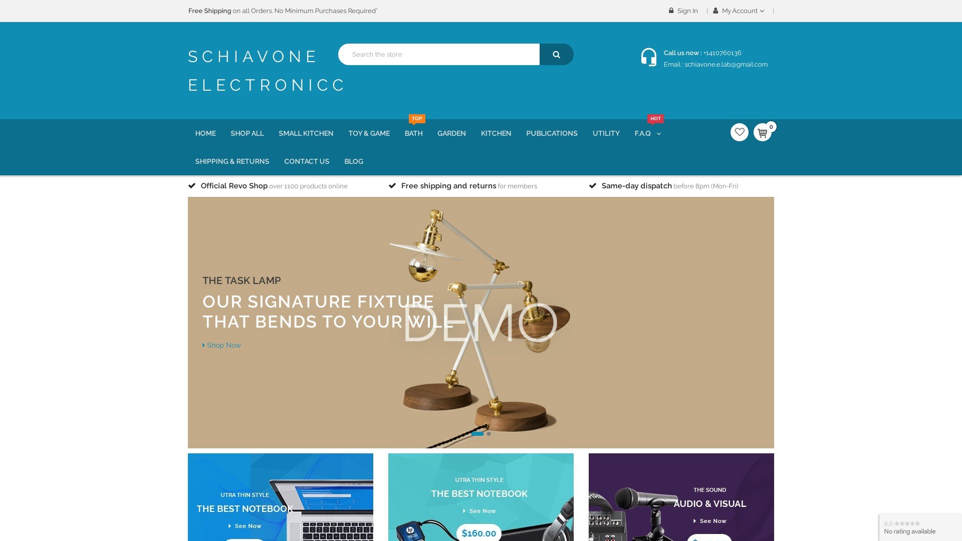 Schiavone Electronic located at schiavone-electronicc.mybigcommerce.com