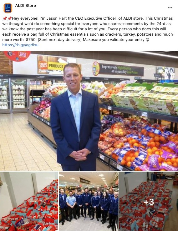  ALDI Facebook Scam