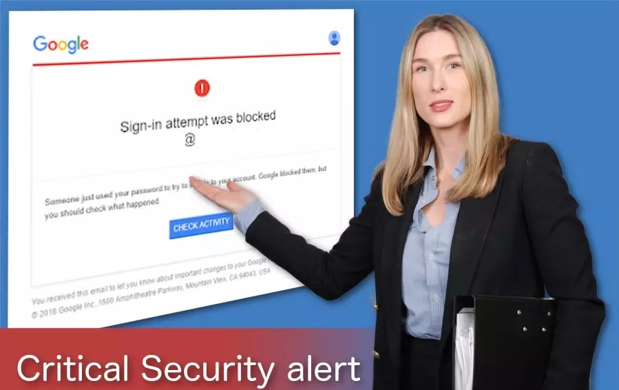 Google Critical Security Alert Scam - Fake Notification