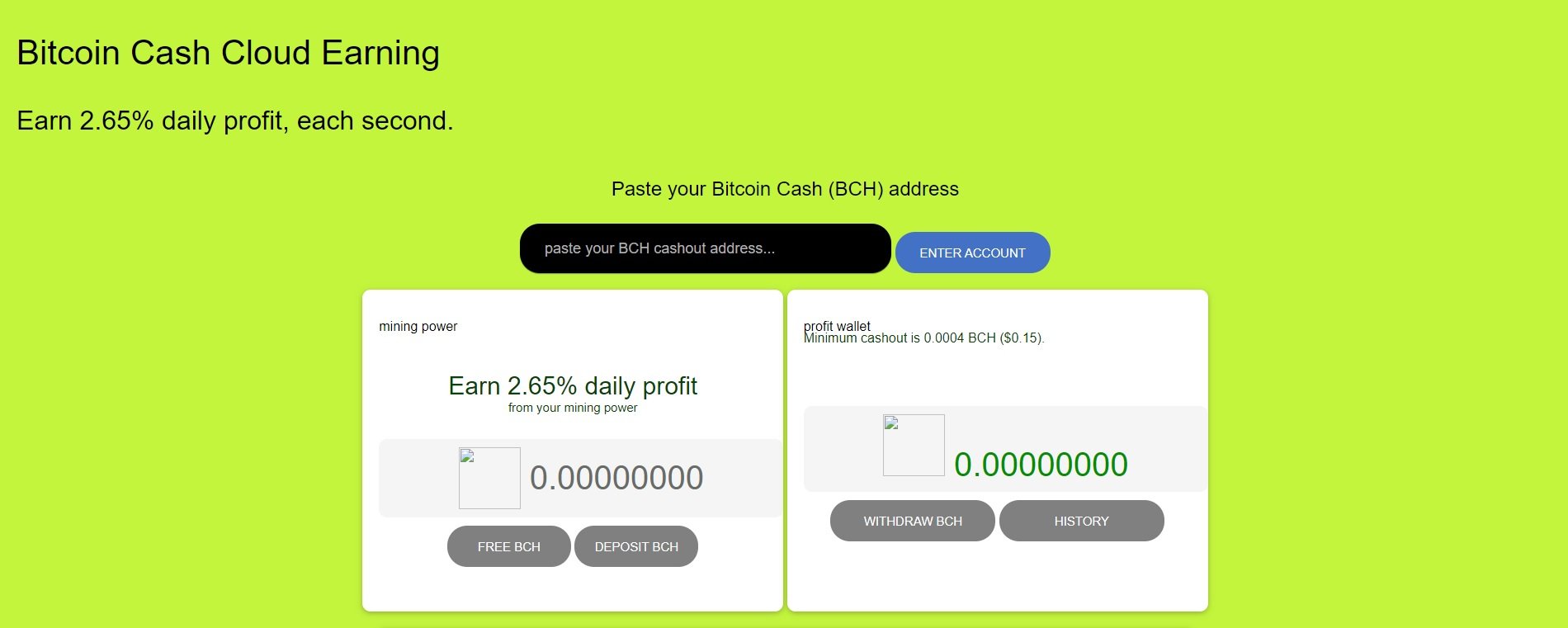 Bchjolly.com - Bitcoin Cash (BCH) Earning Site