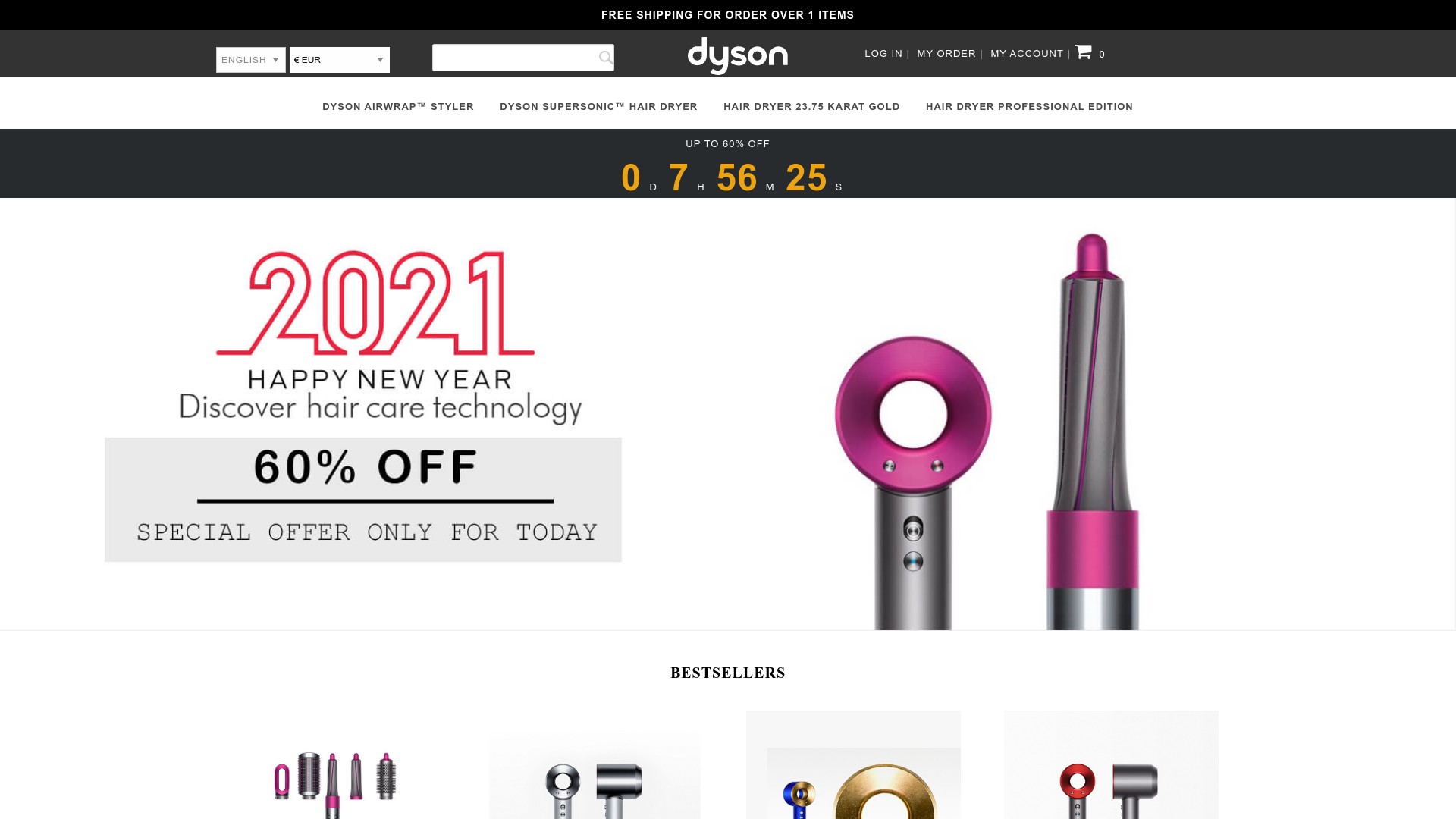 Dyson Freebest Shop at dyson.freebest.shop