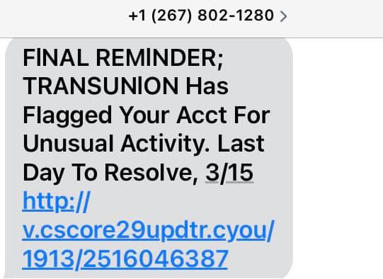 The TransUnion Text Scam