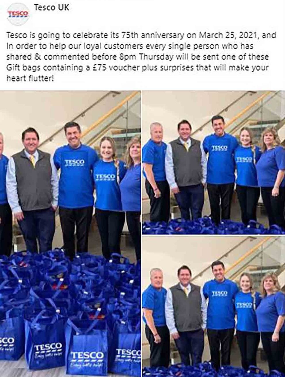 Tesco Facebook Scam - Free Grocery Box for Everyone