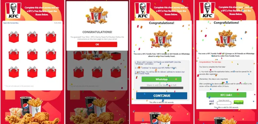 KFC Women's Day Scam Alert 