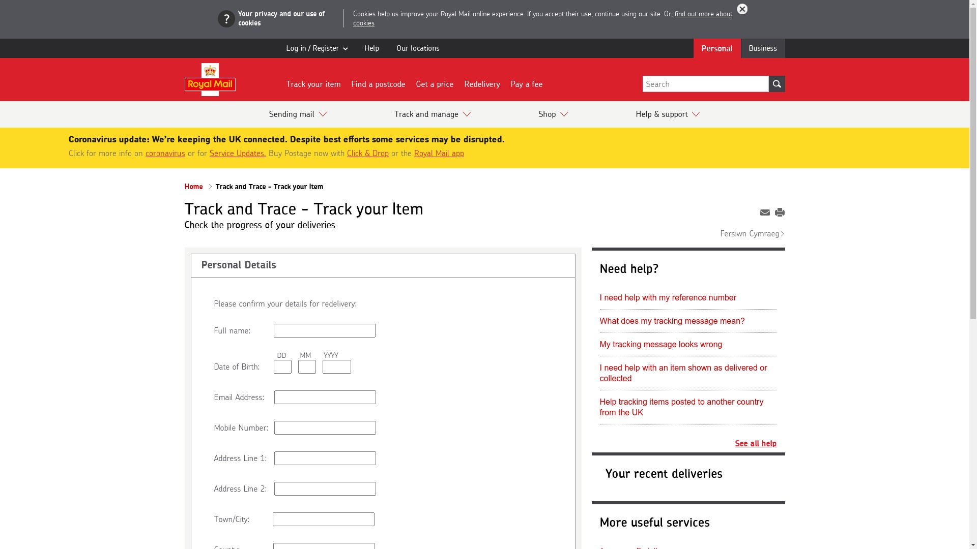 The Royal Mail Billing Fees Scam Text - royalmail-shipping.support