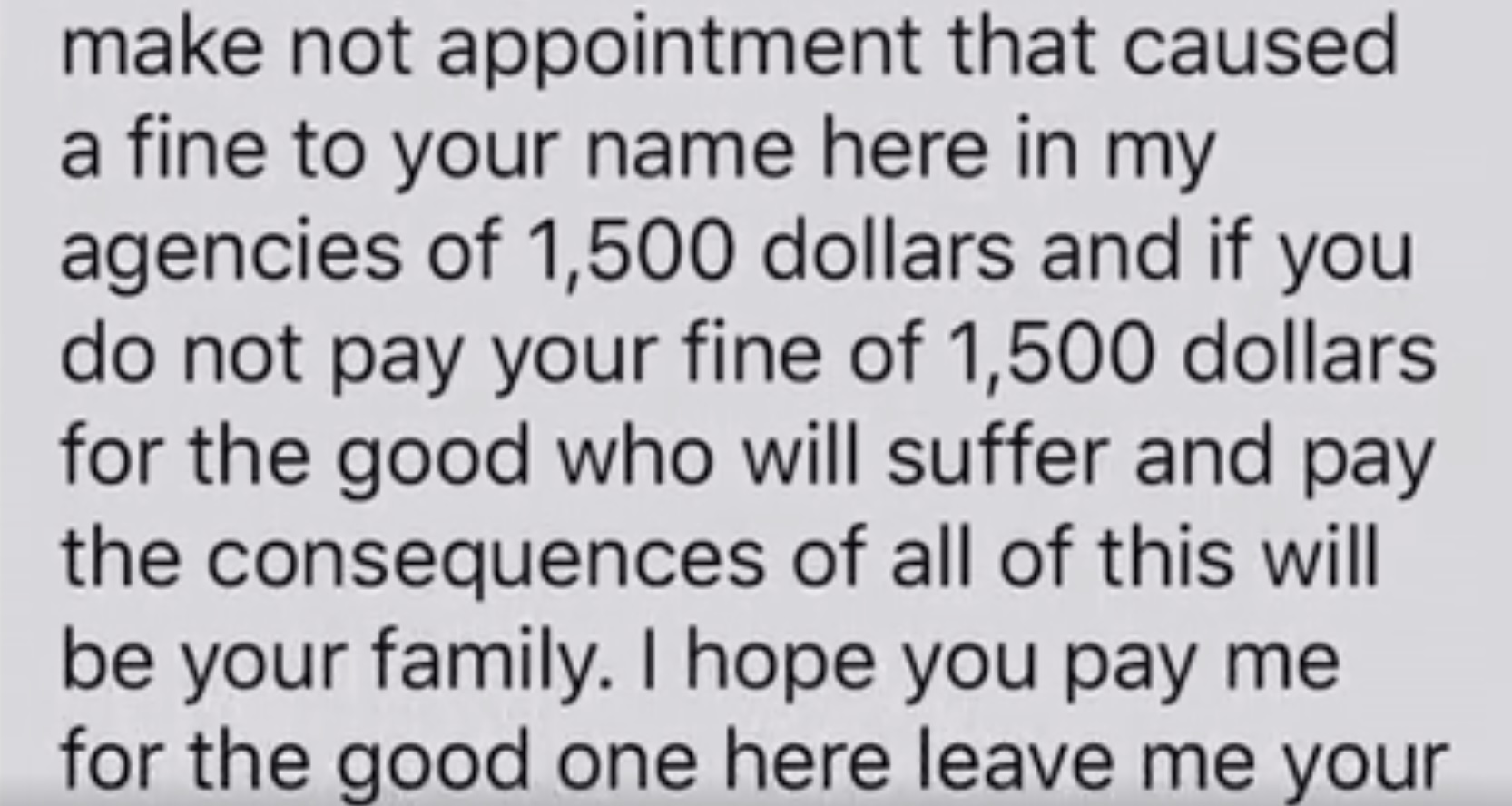 Jalisco Cartel Scam Text Extorting money