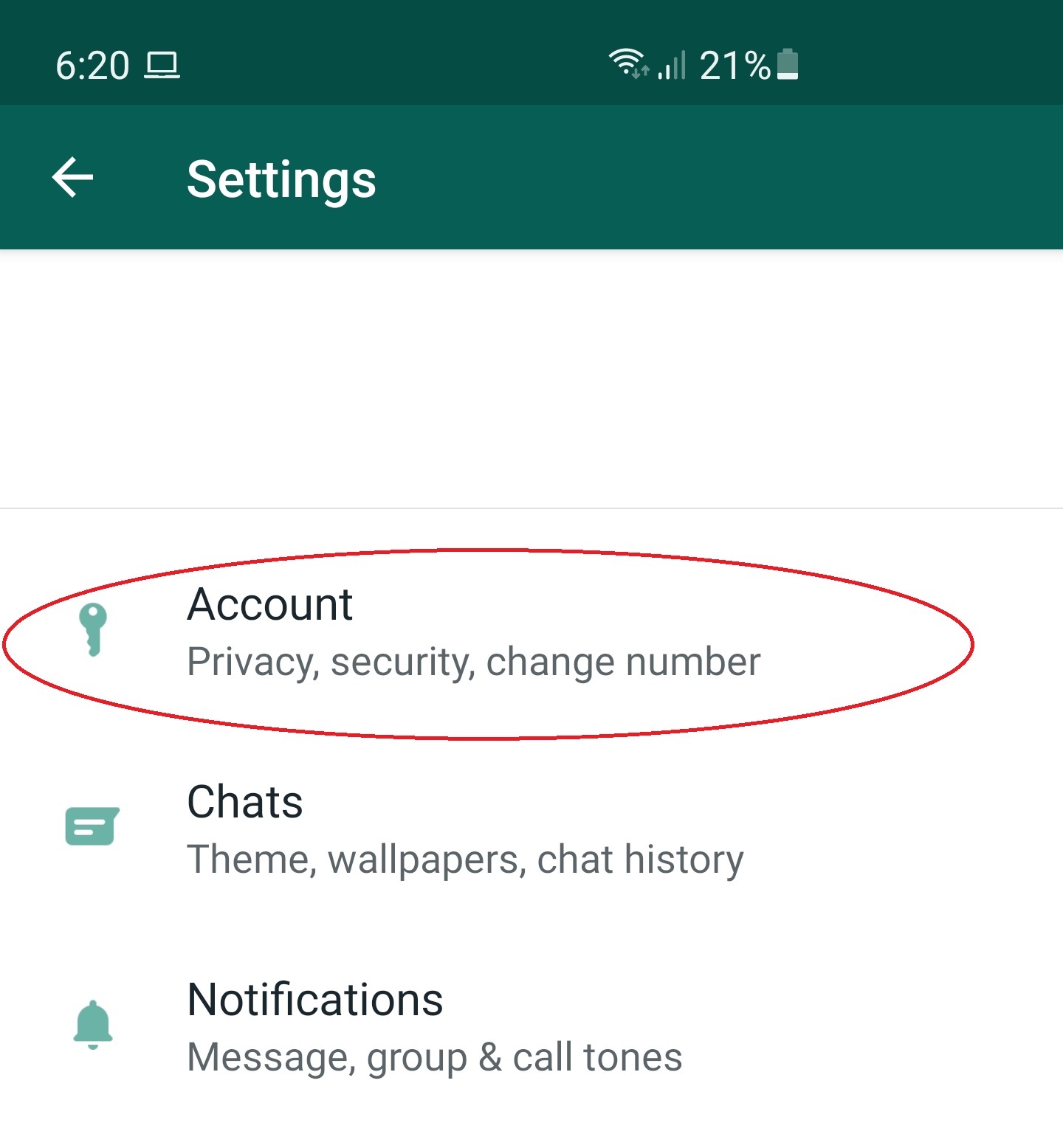 WhatsApp Settings