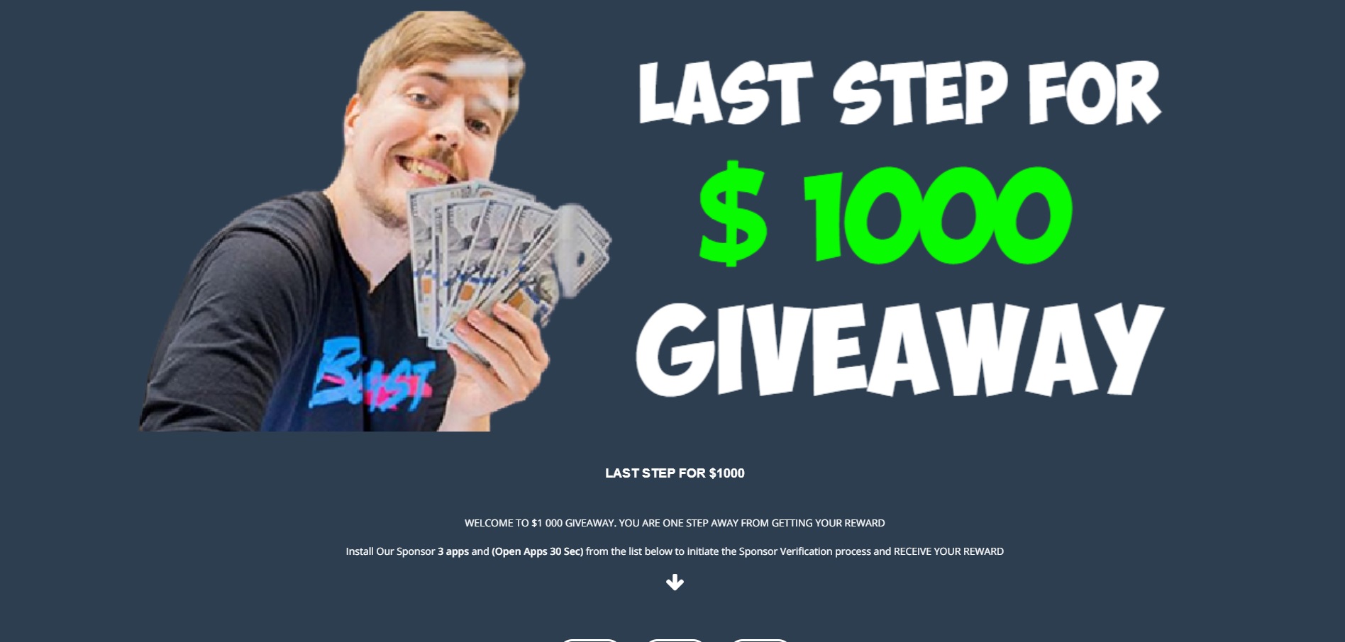 The Mrb1k Scam - MrBeast Giveaway Website