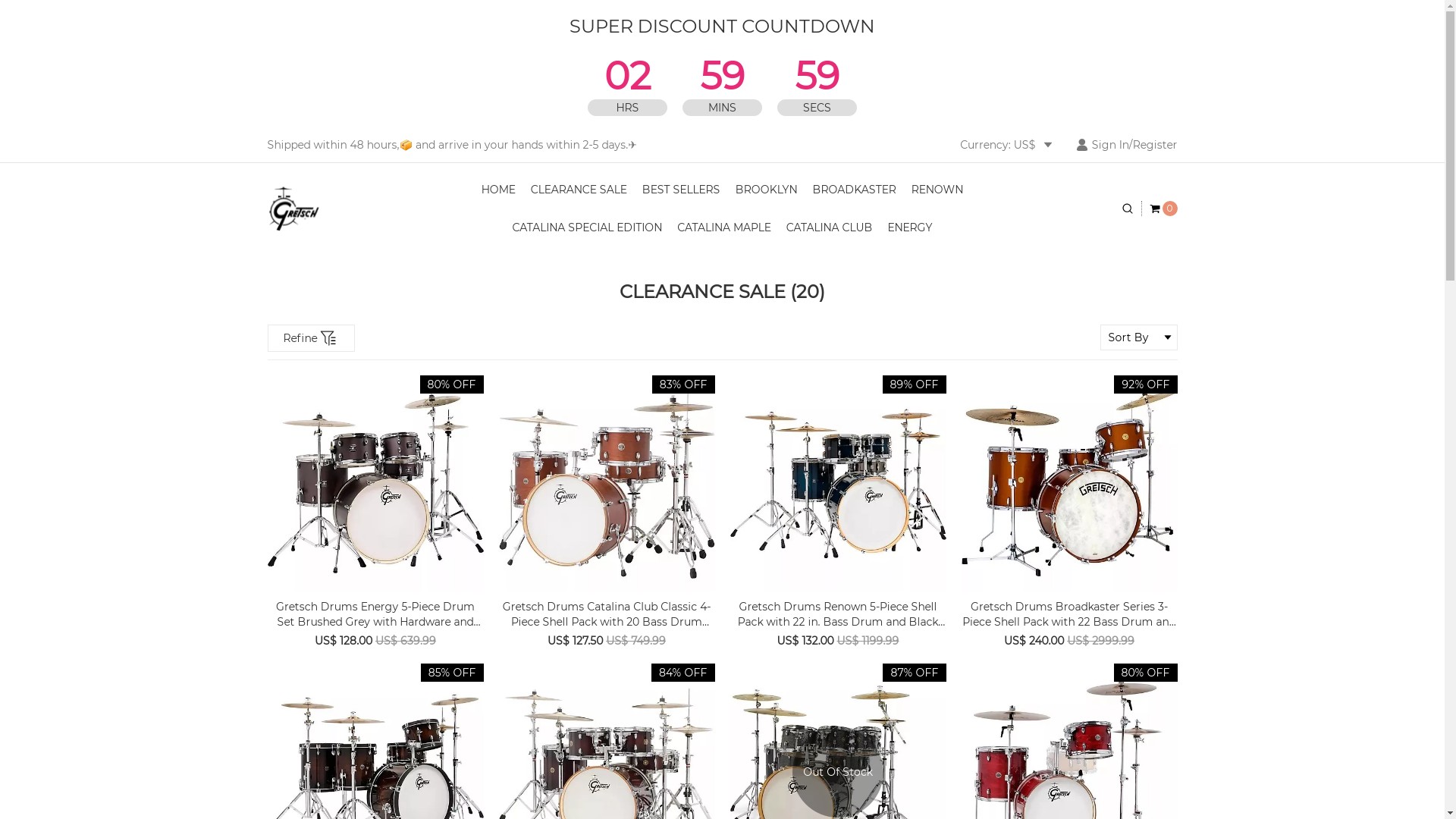 Gretsch Drums Shop at gretschdrums.shop