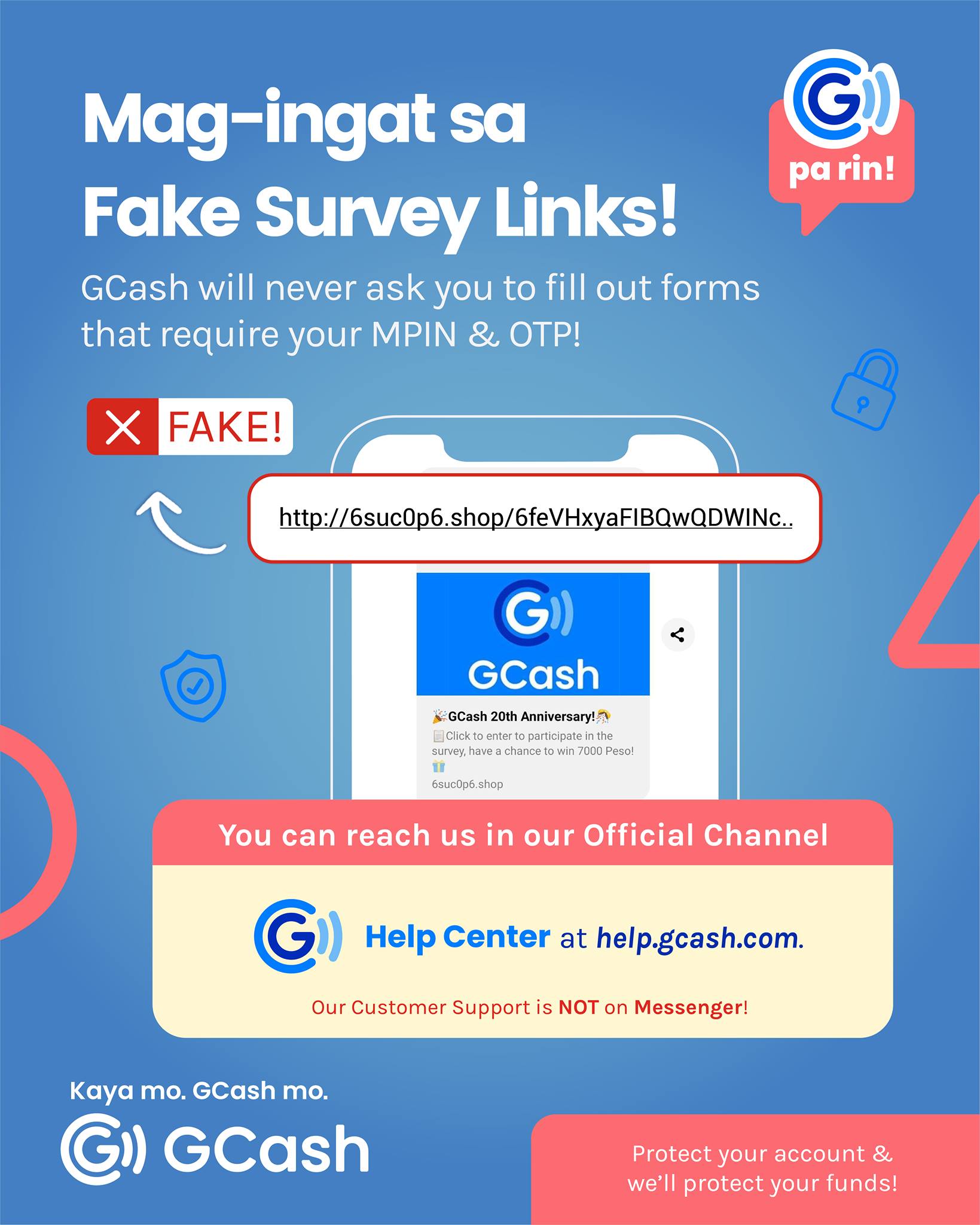 gcash 20th anniversary scam, gcash 20th anniversary 2021 scam