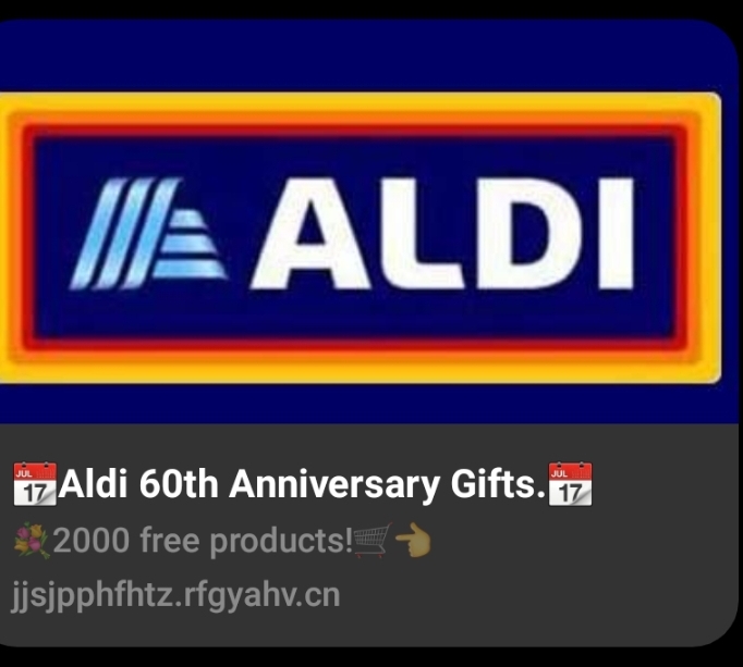 The Fake Aldi $120 Coupon Facebook Post