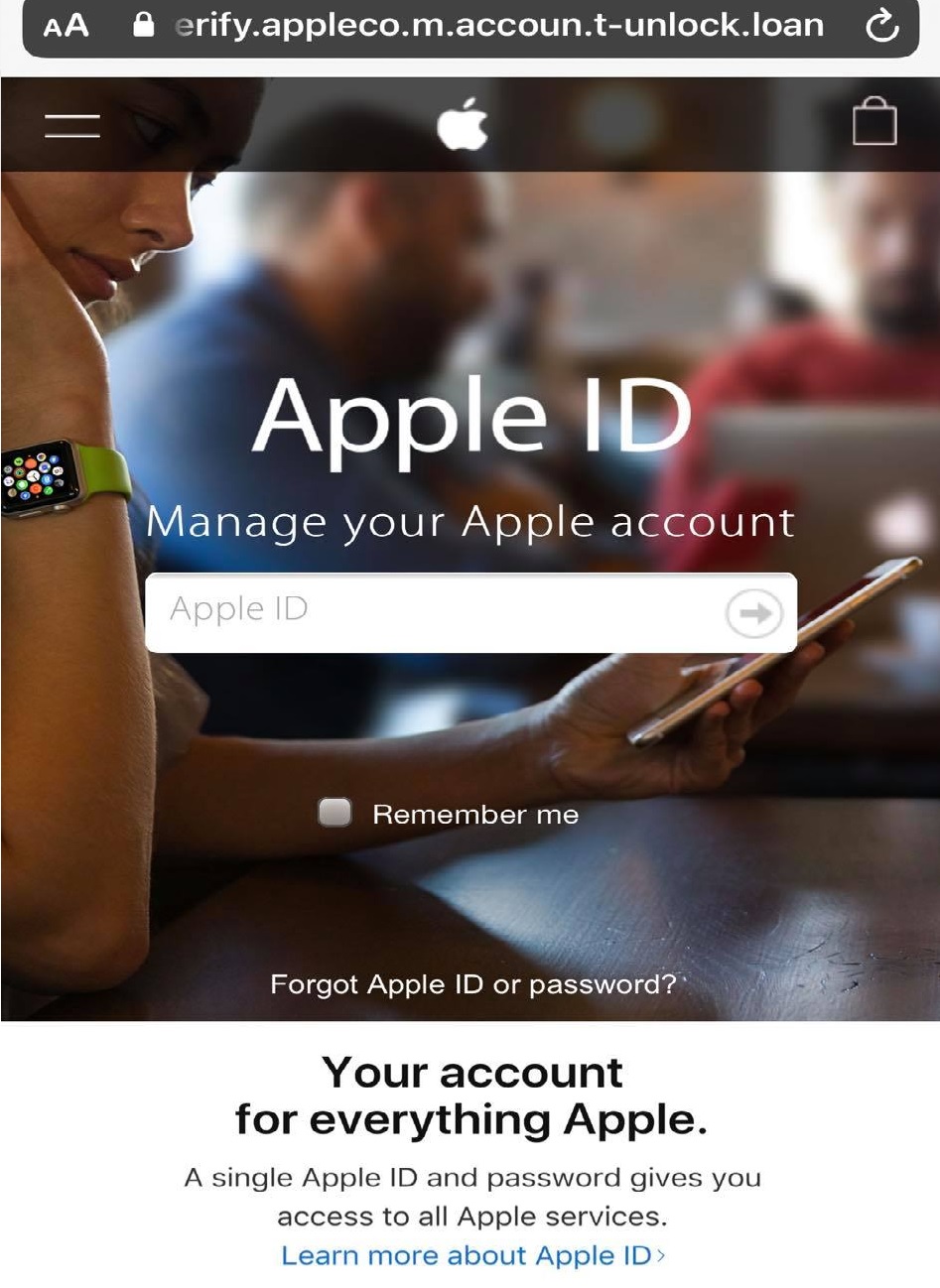 Fake Apple Website