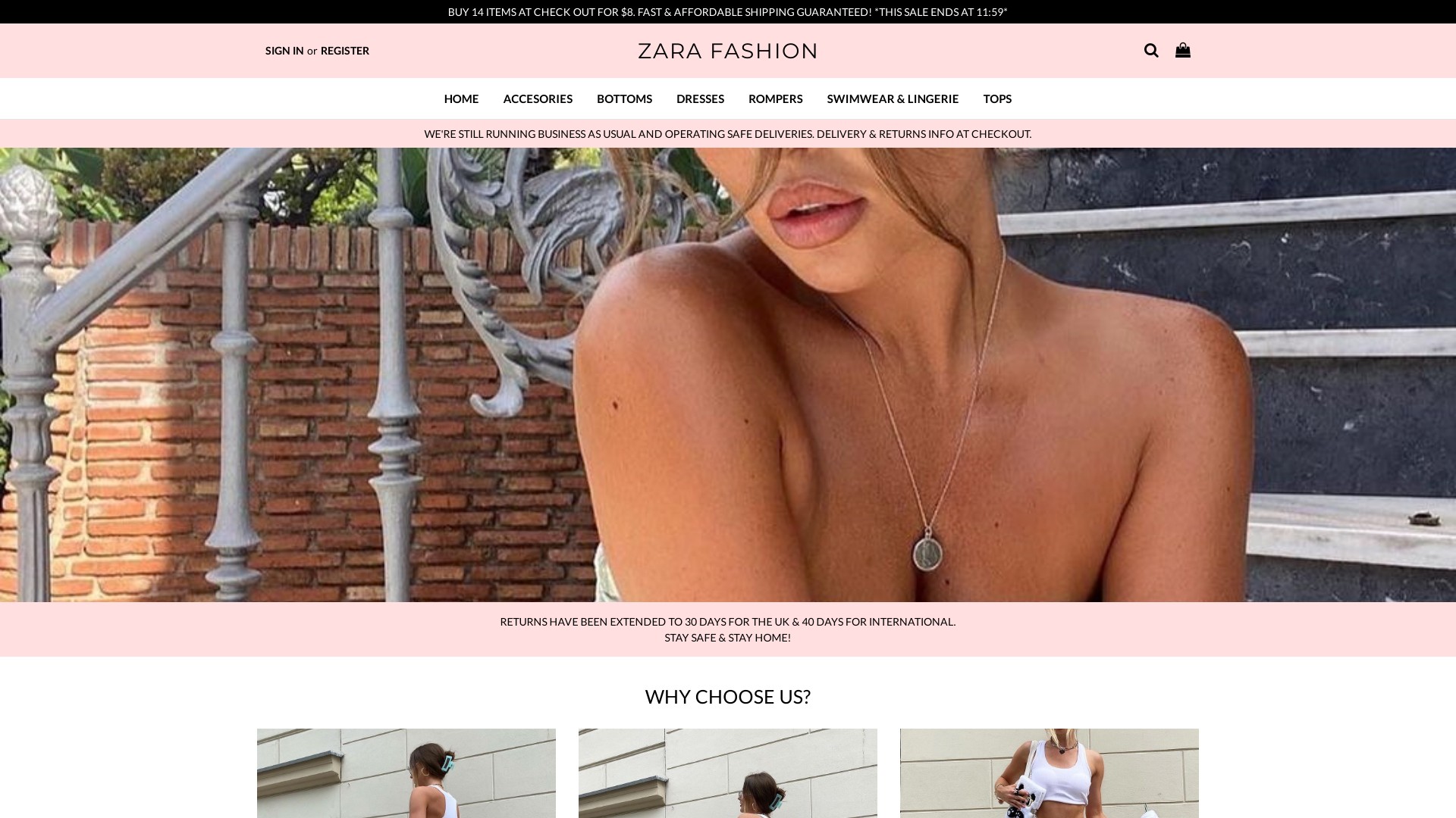 Zara Fashion Co at zarafashion.co