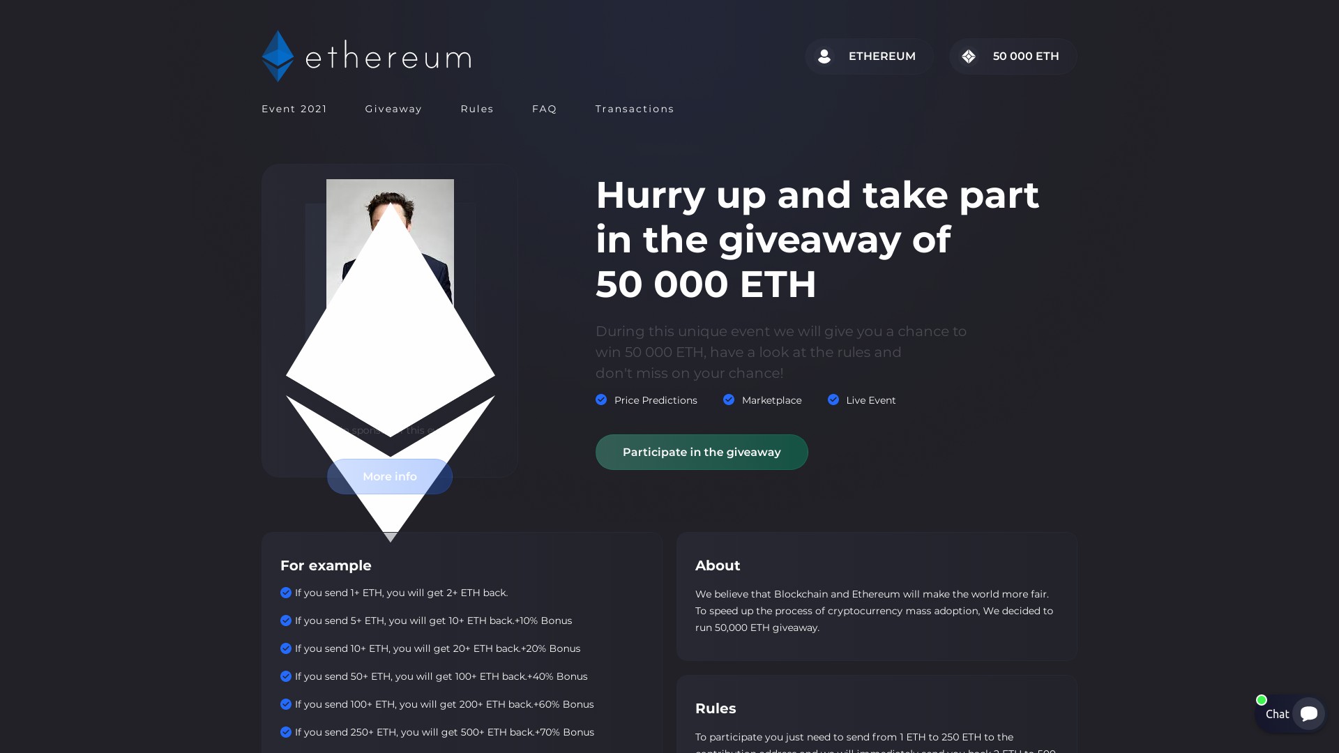 Muskdrop SU at muskdrop.su - Ethereum