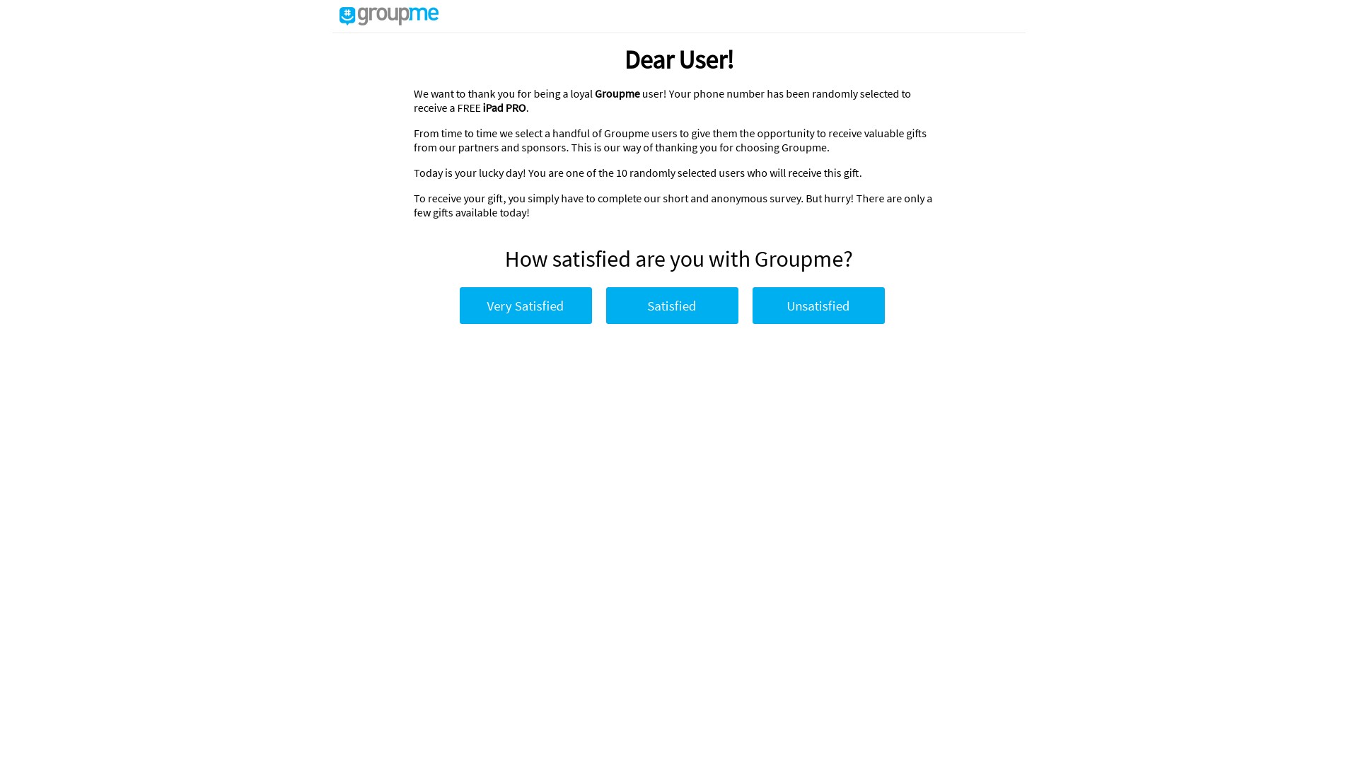 Groupme Love Scam Website at groupme.love