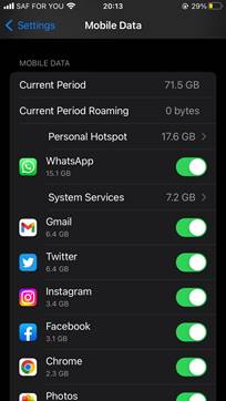 iPhone Settings