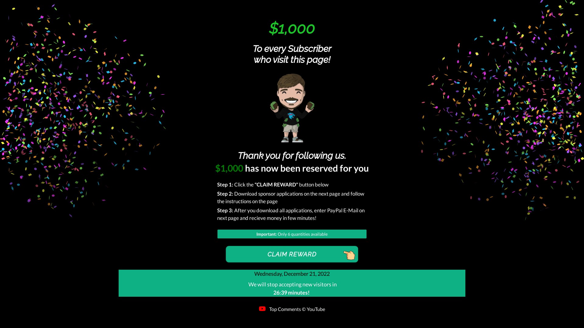 Beast Promo Scam