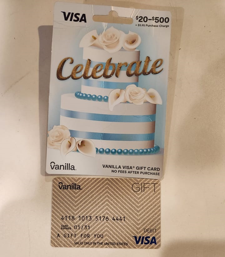 Visa Gift Card Scam and Vanilla