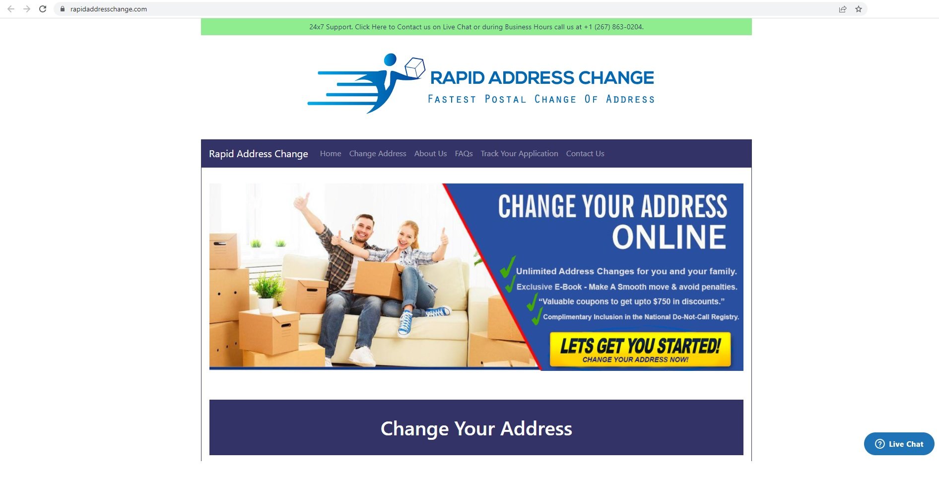 Rapid Address Change at rapidaddresschange.com