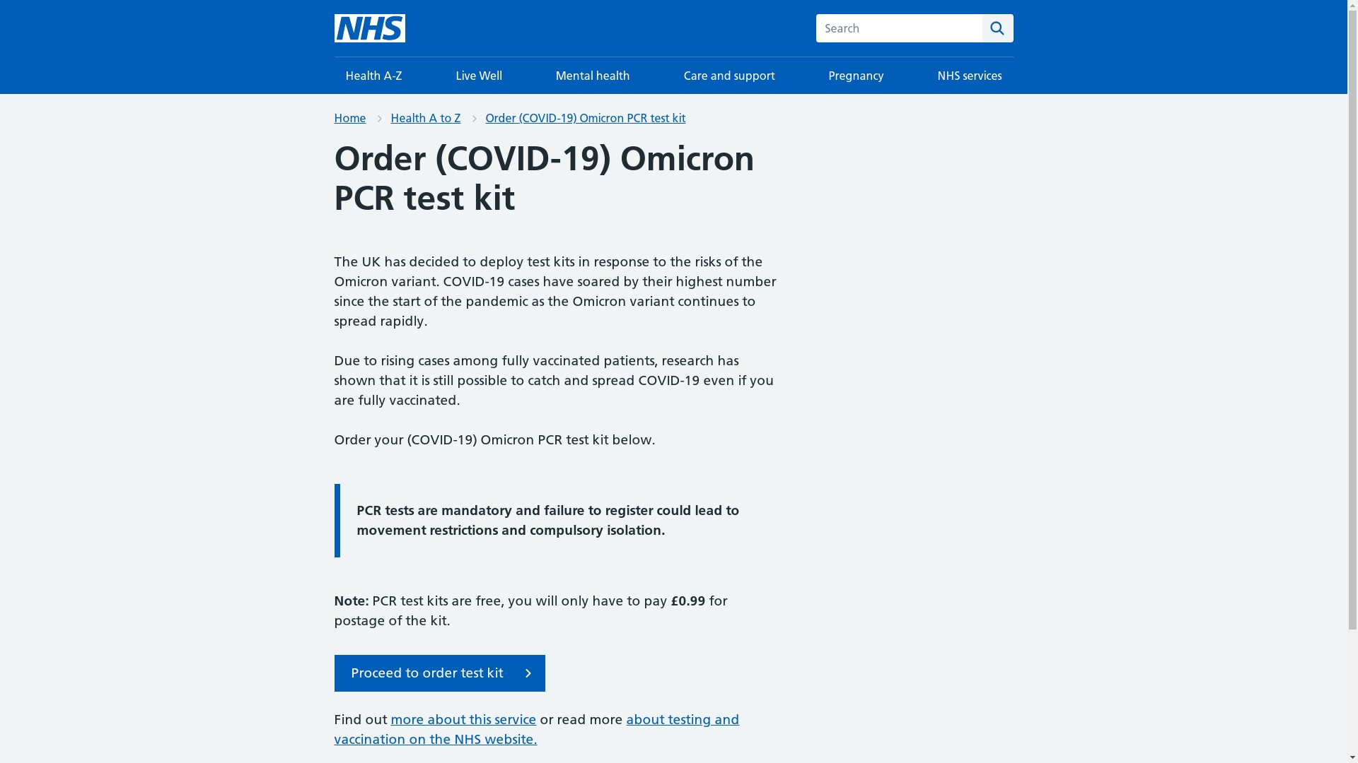 NHS Phishing Website