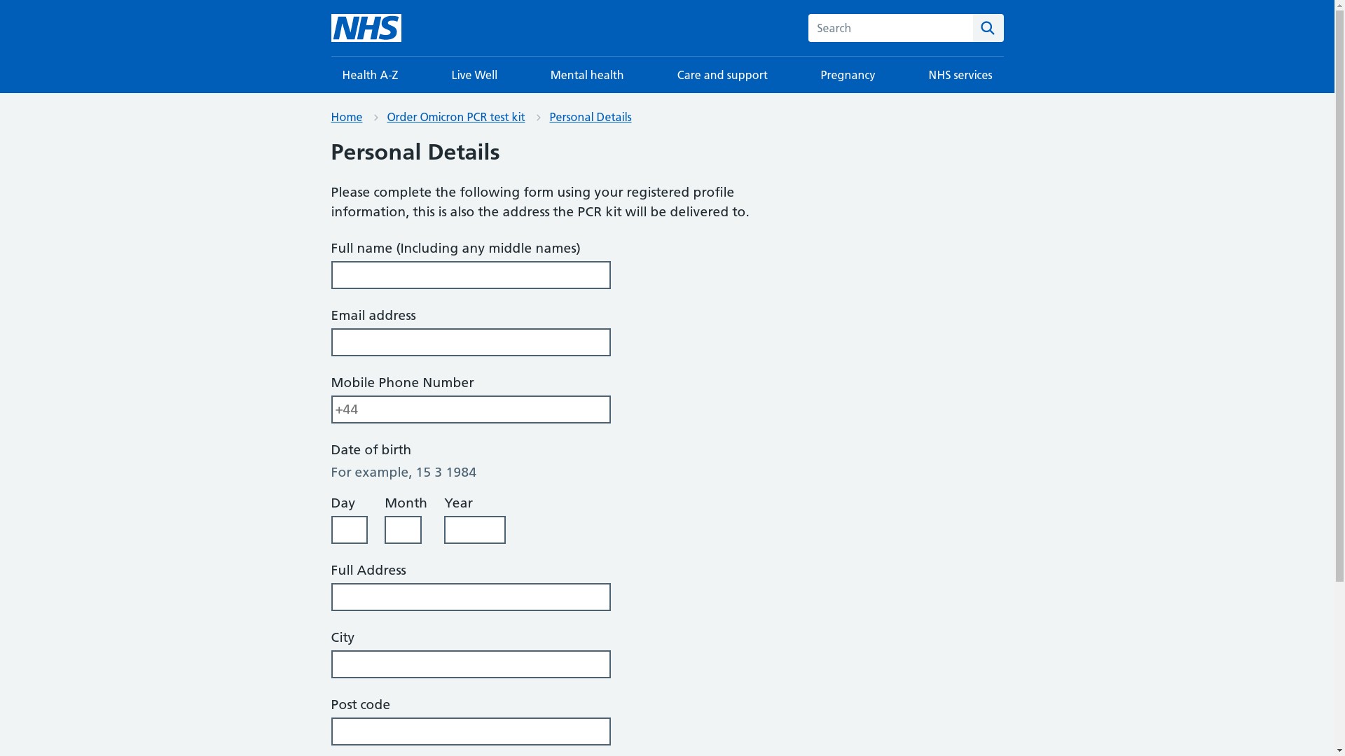 nhs.test-kit-health.com - personal information