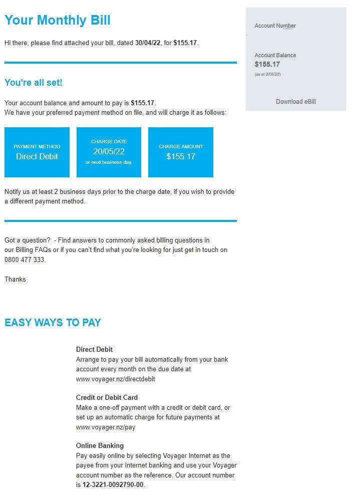 voyager invoice scam from billing@voyager.nz - voyager nz scam