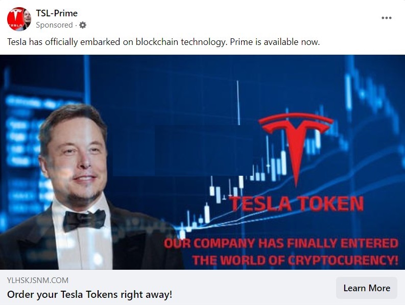 Tesla Token Scam -TSL-Prime