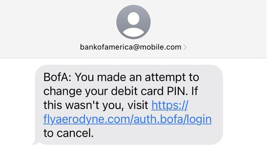 Bank of America Text Scam