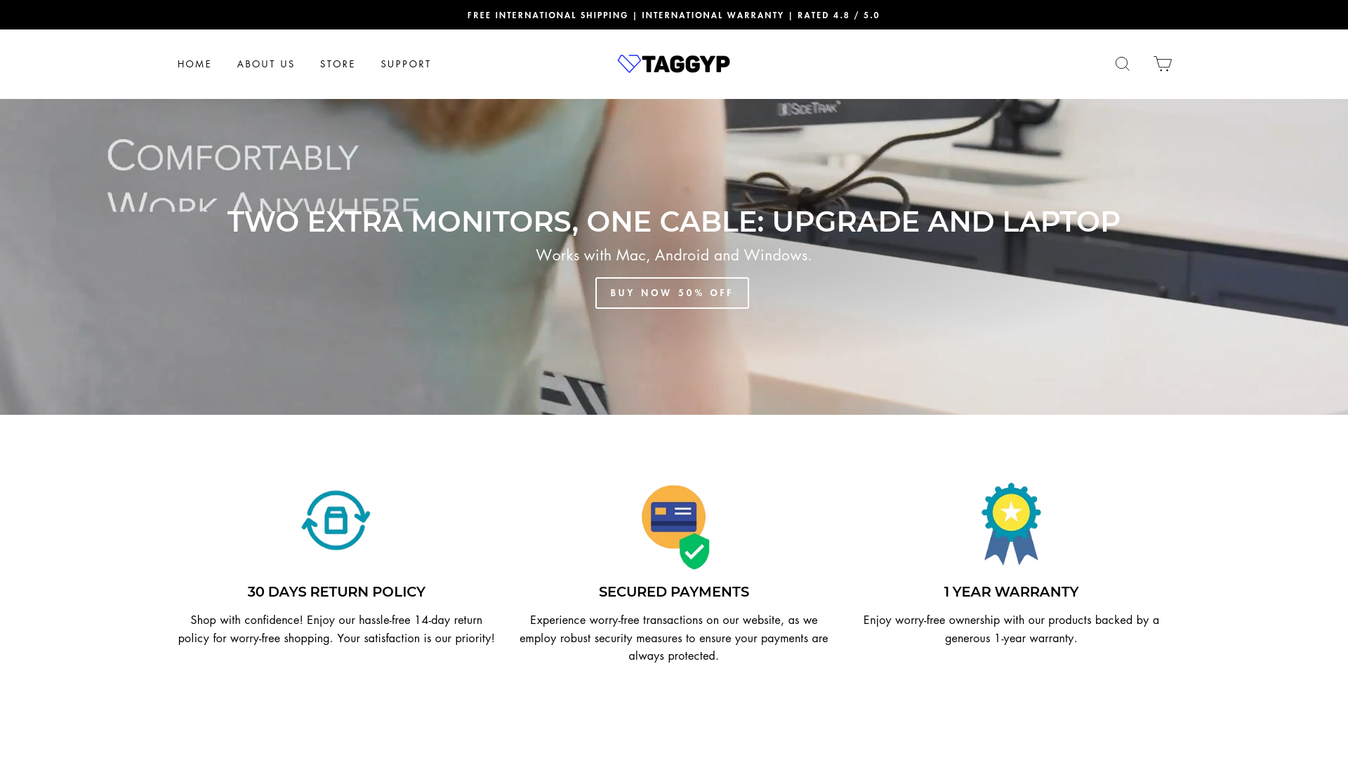 Taggyp scam store at taggyp.com