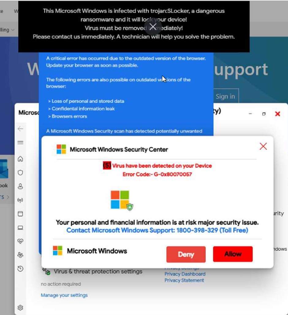microsoft security alert scam