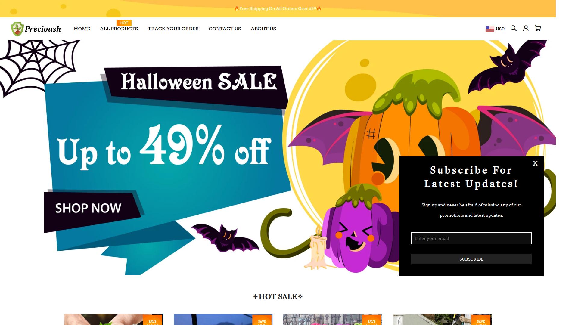 Precioush Scam Online Store at precioush.com